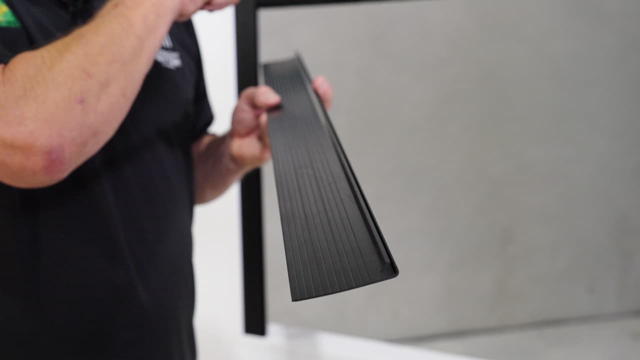 Photo: the back flap clipped onto the rear of the pelmet.
